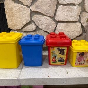 LEGO Bright Storage Containers - Red, Blue, Yellow